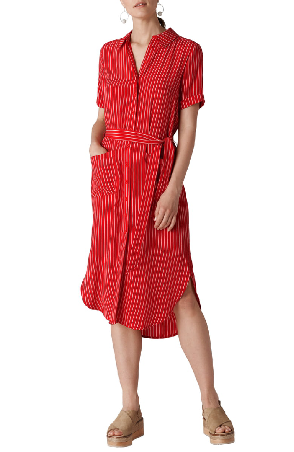 whistles montana shirt dress
