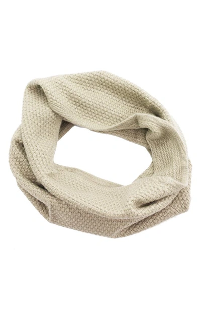 Portolano Popcorn Stitch Infinity Scarf In Oatmeal