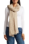 Vince Camuto Washed Solid Scarf In Natural