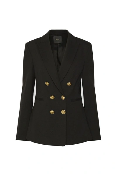 Pinko Black Double-breasted Blazer