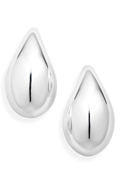 Bottega Veneta Drop Sterling Silver Stud Earrings