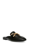 Steve Madden Fortunate Bit Mule In Black Leather