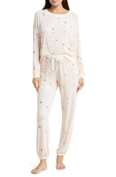 Honeydew Intimates Star Seeker Pajamas In Petal Pink Stars