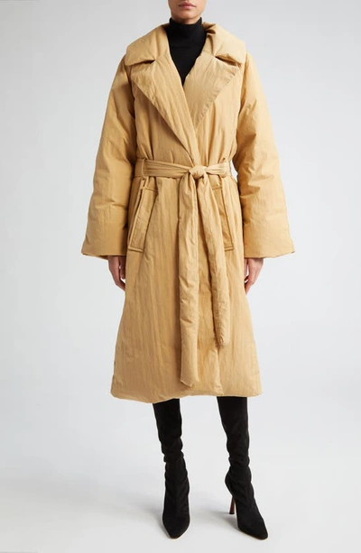 A.l.c Sterling Belted Nylon Down Coat In Light Sage