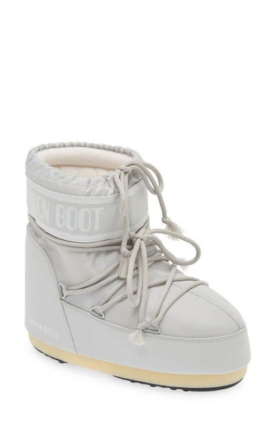 Moon Boot Classic Low 2 Water Repellent Nylon Boot In Glacier Grey