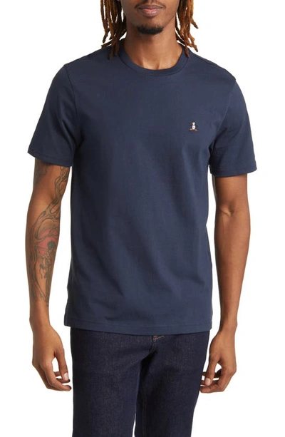 Original Penguin Solid Organic Cotton T-shirt In Dark Sapphire