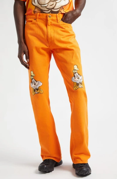 Stockholm Surfboard Club Garment Dyed Embroidered Trous In Goofy