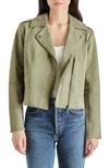 Bb Dakota By Steve Madden Not Your Baby Faux Suede Jacket In Olive