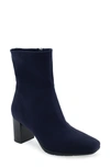 Aerosoles Miley Heeled Boot In Navy Stretch