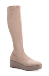 Aerosoles Cecina Wedge Boot In Trench Coat Faux Suede