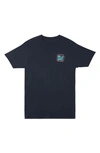 Quiksilver Endless Nights Cotton Graphic T-shirt In Navy