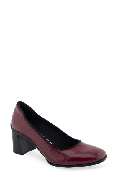 Aerosoles Casta Pump In Pomegranate Patent Pu