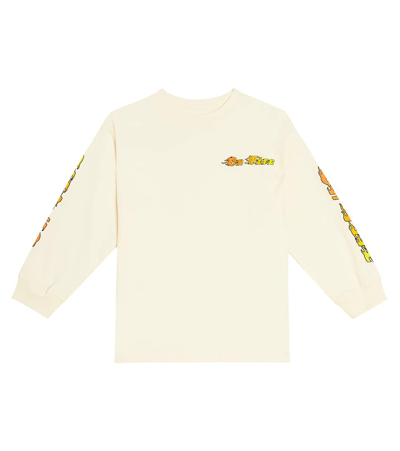 Molo Kids' Rube Printed Cotton Sweatshirt In White
