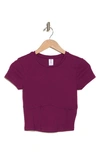 Abound Corset Seamed Baby T-shirt In Purple Magenta