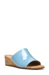 Nydj Claudine Wedge Sandal In Blue Bell-blbe