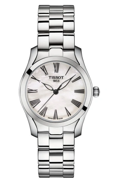 Tissot T-wave Bracelet Watch, 30mm In Grey