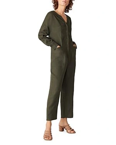 Whistles Jira Relaxed Jumpsuit In Green