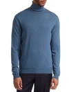 Ermenegildo Zegna Men's Wool-cashmere Turtleneck Sweater In Blue