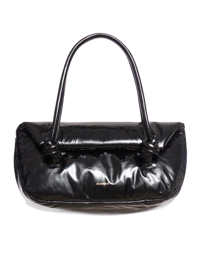 Jil Sander Leather Bag In Black