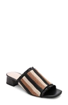 Sanctuary Refresh 2.0 Raffia Sandal In Black/milk/bistro