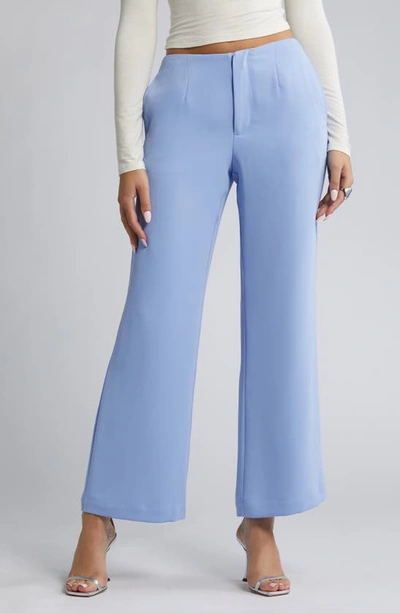 Open Edit Straight Leg Pants In Blue Hydrangea