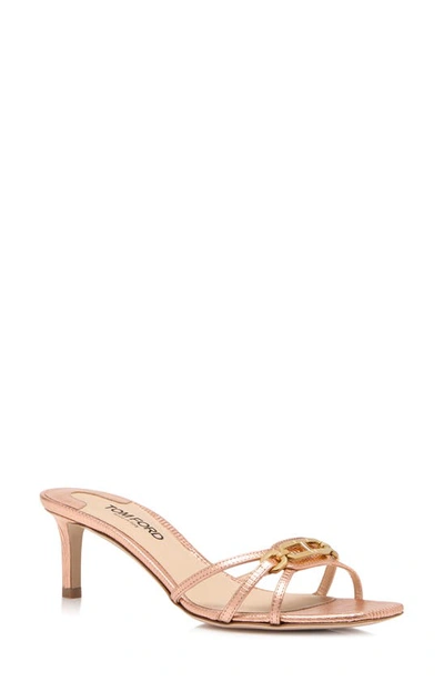Tom Ford Whitney Mule In Rose Gold