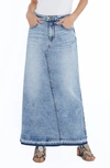 Wash Lab Denim Align Denim Maxi Skirt In Azure Wash