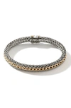 John Hardy Classic Chain Reversible Bracelet In Silver And Gold