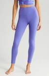 Zella Studio Luxe High Waist Leggings In Purple Opulence