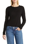 Caslon Wool Blend Crewneck Sweater In Black