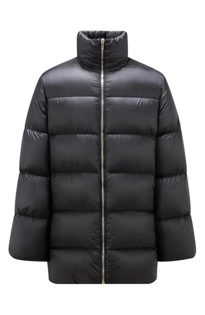 Rick Owens X Moncler Cyclopic Down Puffer Coat In Black