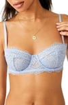 Free People Intimately Fp Maya Underwire Convertible Bra In Astral Blue Combo