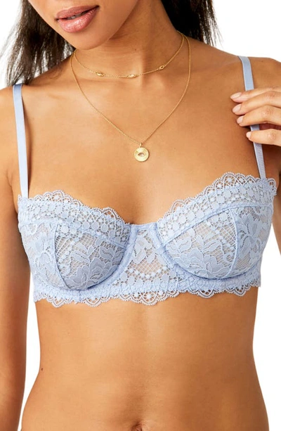 Free People Intimately Fp Maya Underwire Convertible Bra In Astral Blue Combo