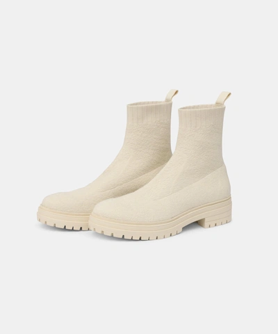 Naadam Knit Boot In White