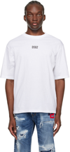 Dsquared2 T-shirt Aus Bio-baumwolle Mit Logo In Weiss