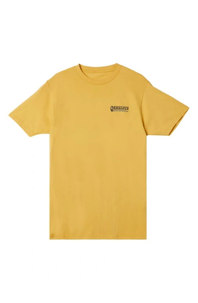 Quiksilver Sealife Cotton Graphic T-shirt In Mustard