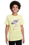 Nike Kids' Sportswear Cotton Graphic T-shirt In Luminous Green