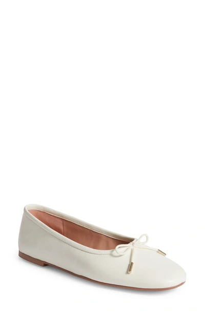 Nordstrom Elsie Flat In Ivory Egret