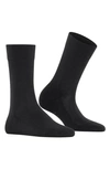 Falke Sensitive London Cotton Blend Socks In Black
