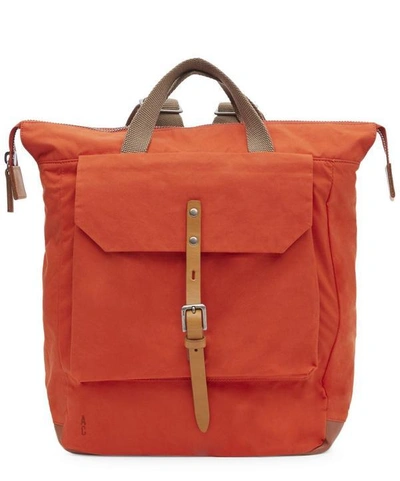 Ally Capellino Small Frances Waxy Backpack In Orange