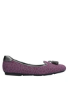 Hogan Loafers In Purple