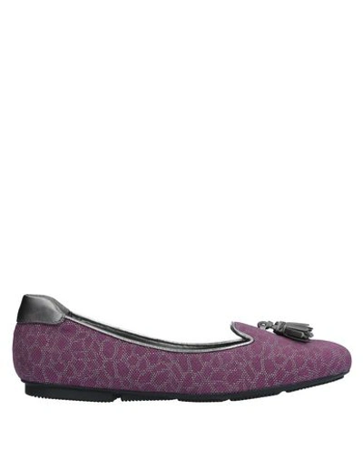 Hogan Loafers In Purple