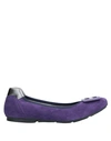 Hogan Ballet Flats In Purple