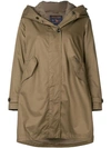 Woolrich Hooded Layered Parka - Brown