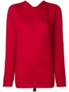 Valentino Mock Neck Sweater - Red