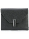 Valextra Iside Square Wallet In Black