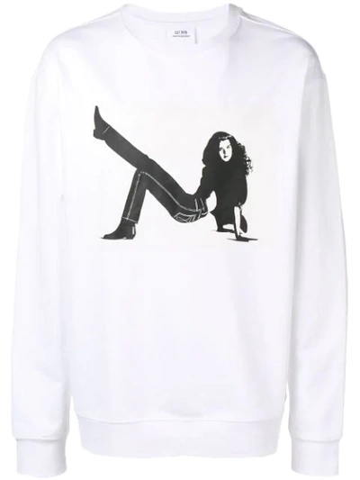 Calvin Klein Jeans Est.1978 Logo Print Sweatshirt In White