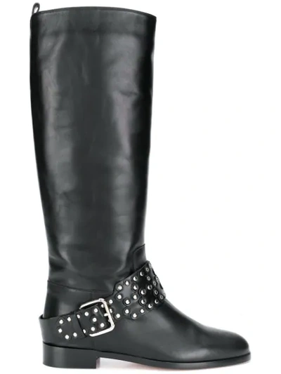 Red Valentino Stiefel Mit Nieten In Black