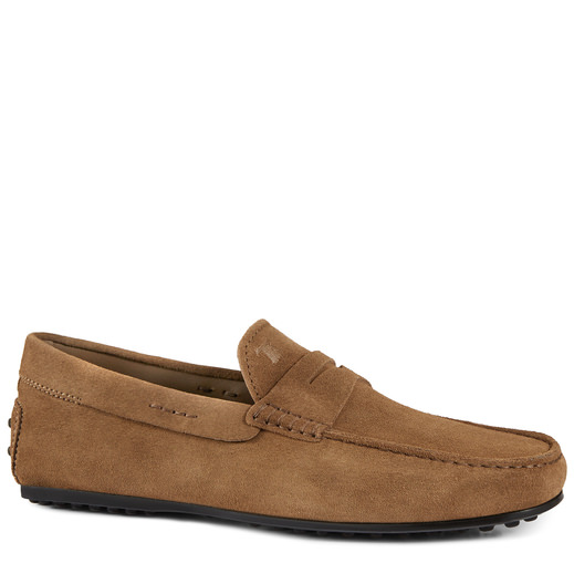 Tod's City Gommino Suede Loafers | ModeSens
