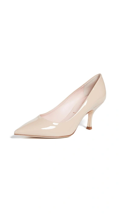 Kate Spade Sonia Point Toe Pumps In Powder